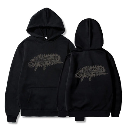 Utopia Travis Y2K Hoodies For Men Hooded Fleece Sweatshirt Hip Hop Swag TS Trap Rap Casual Couple Rapper Kanye Logo Two Sides