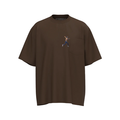 Characater Print Letter Embroidery Short Sleeve Summer Top Tees for Men Cactus Jack Crew Neck Cotton Casual Oversized Tshirts - Travis Scott Merchandise - Free Shipping Buy Now