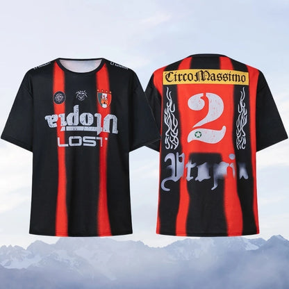 TRAVIS SCOTT CACTUS JACK Printed Football Jerseys Short Sleeved  Loose Sports T-shirts for Men and Women - Travis Scott Merchandise - Free Shipping Buy Now