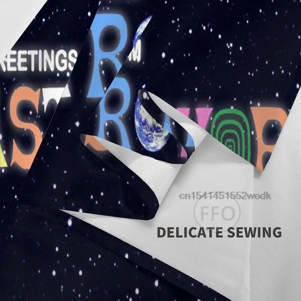 Travis Scott Astroworld Album Poster Psychedelic Hippie Starry Sky Tapestry Aesthetic Tapestry Wall Hanging Teen Room Decoration - Travis Scott Merchandise - Free Shipping Buy Now